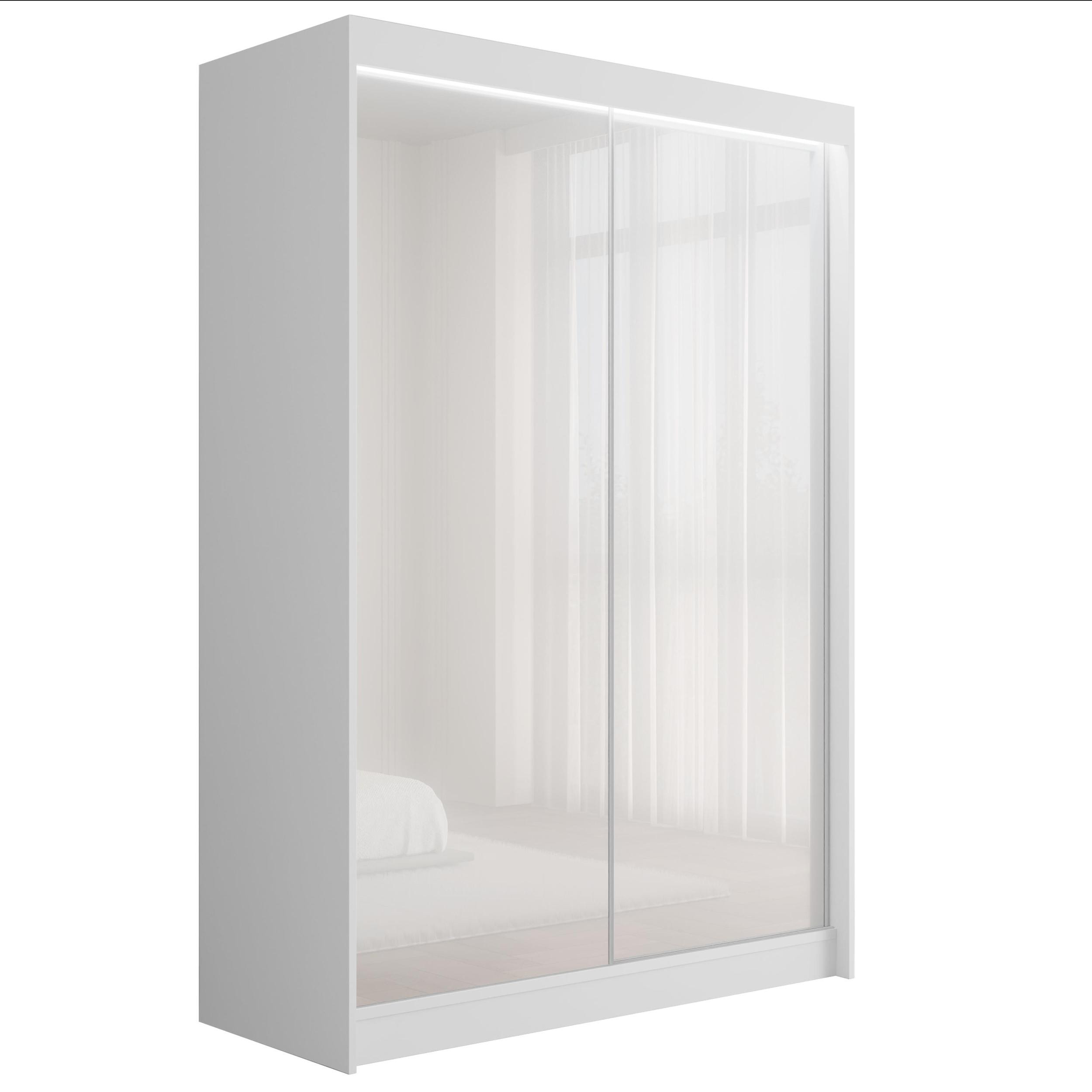 Szafa z drzwiami przesuwnymi i LED PEKA 150 x 215 cm
