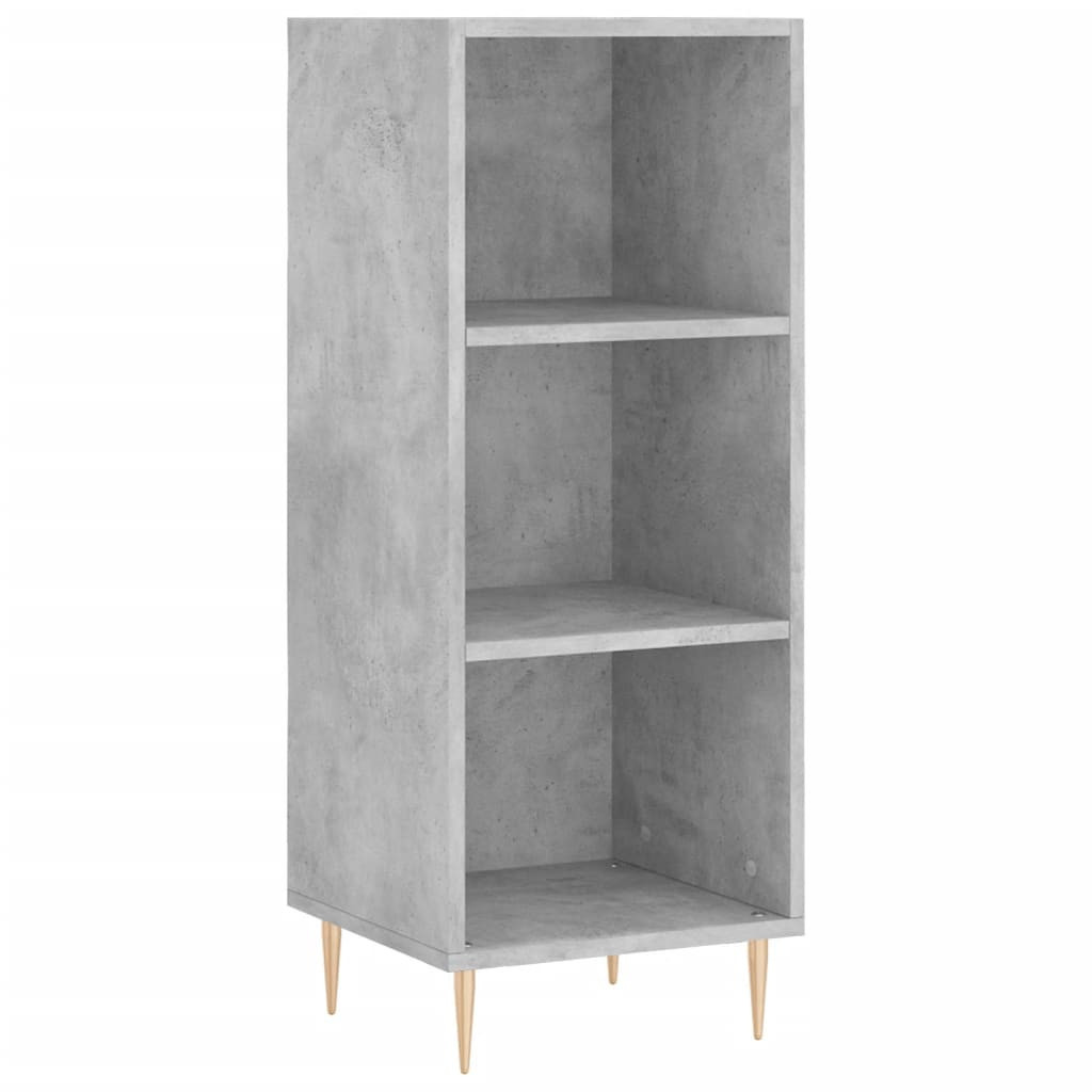 Szafka Regał Szara Beton 34.5x32.5x90 cm do Salonu Pokoju Sypialni