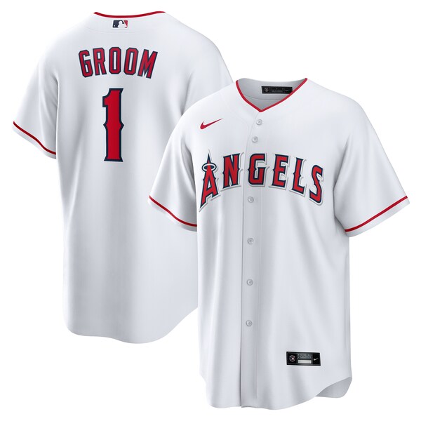 Los Angeles Angels Nike #1 Groom Home Replica Jersey - White