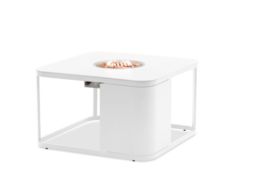 Palenisko gazowe kwadratowe FOGO 85x85 Marroni Grills białe