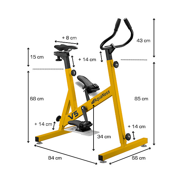 Aquaness - Aquabike V5 - Vélo de piscine
