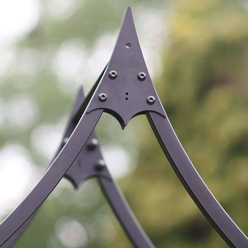 Växtportal Ogee Arch svart, 200 cm