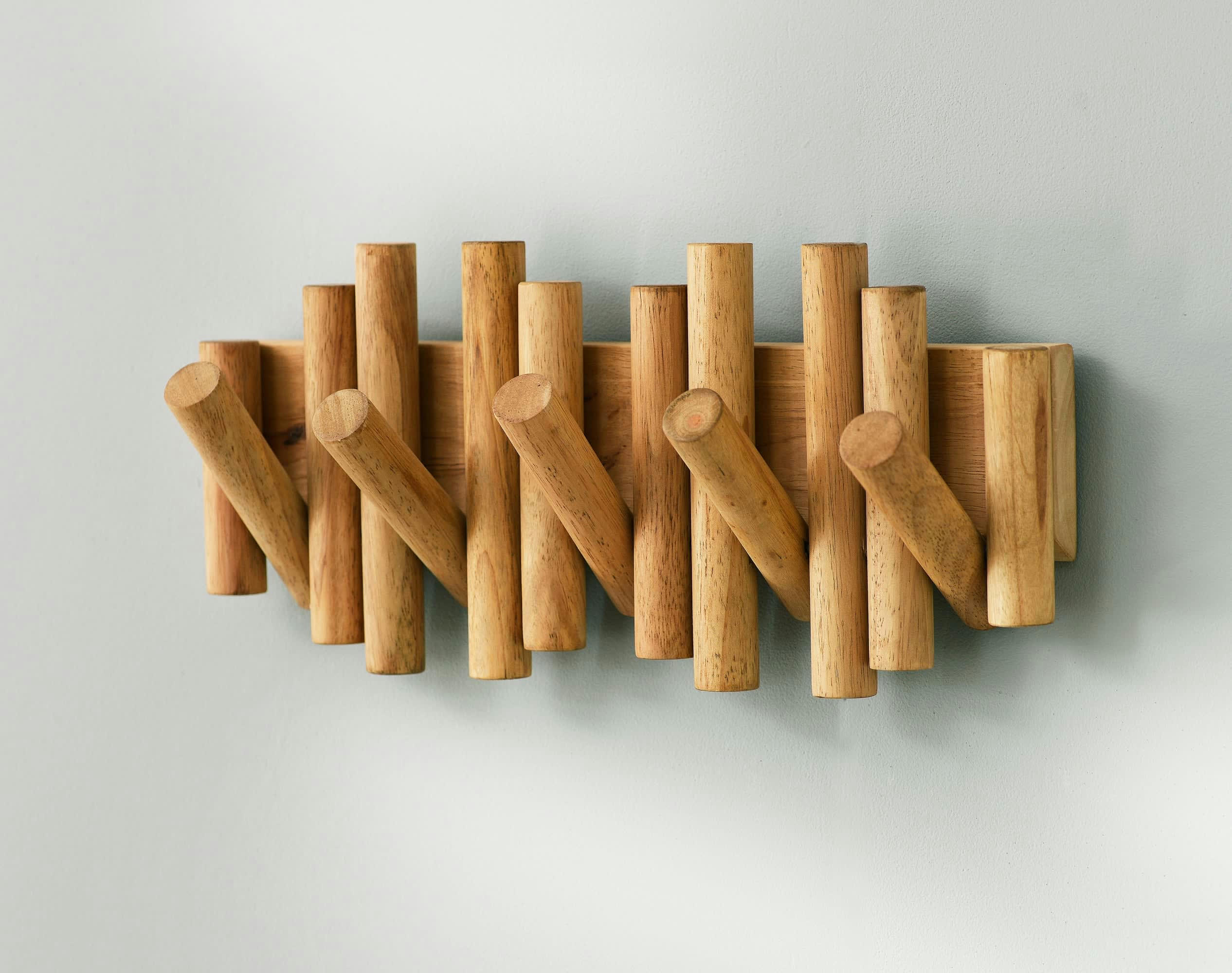 FORALAMO - Porte-manteaux en bois beige