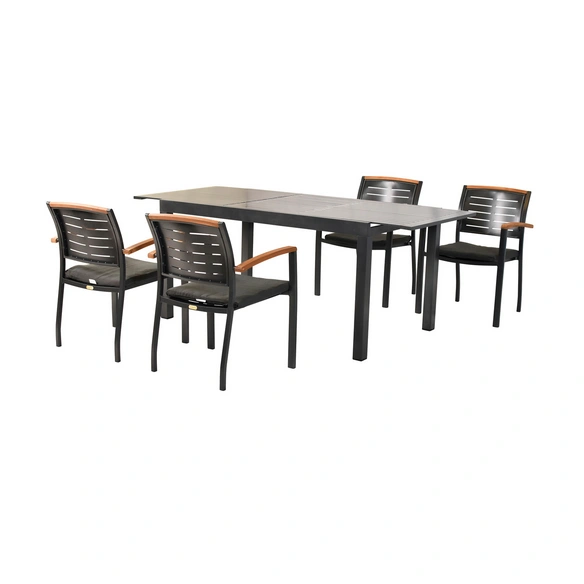 Gartenmöbel-Diningset »Tinos«, 5 tlg., 4 Sitzplätze, Aluminium