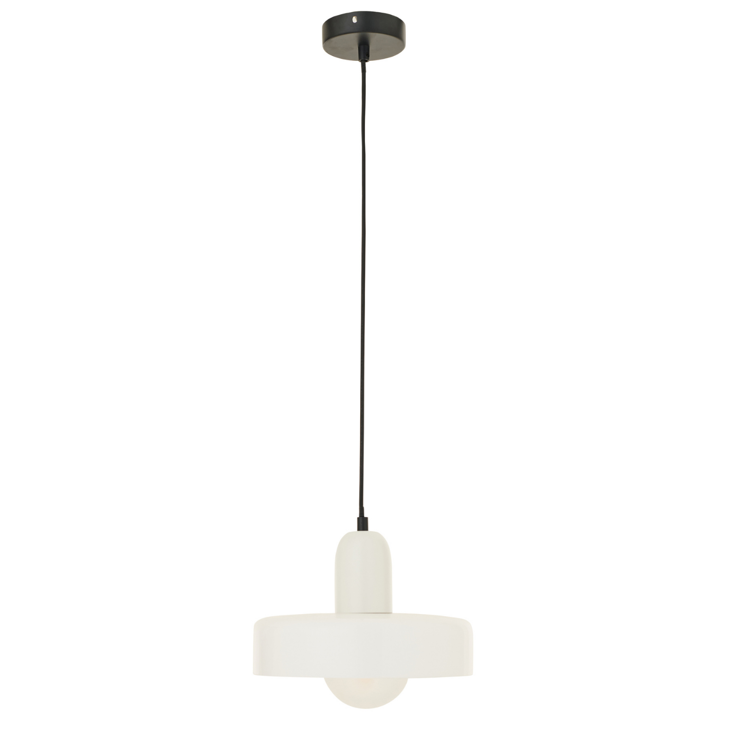 J-Line hanglamp Retro - glas - wit
