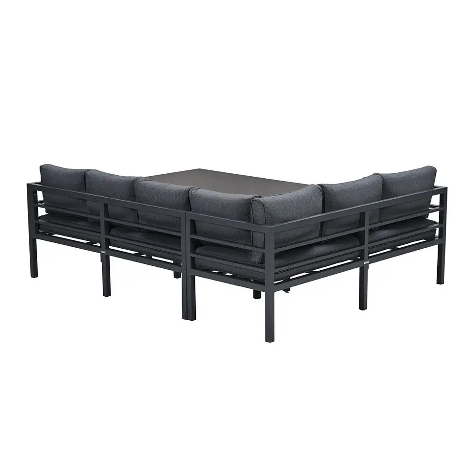 Garden Impressions Bleco II lounge-diningset-carbon black-reflex black
