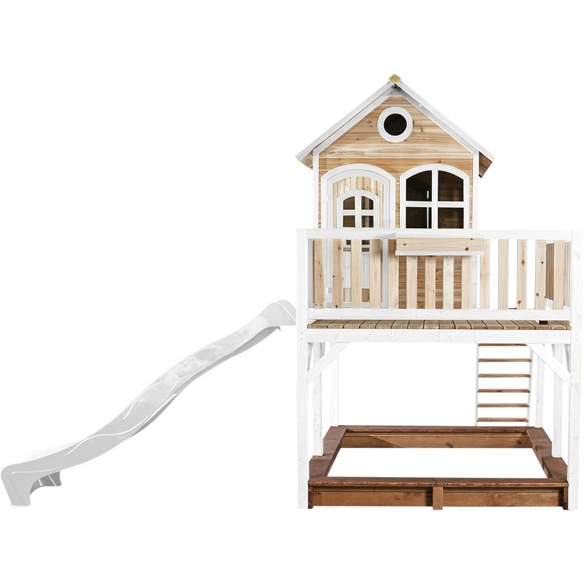 Kinderspielhaus »Liam«, BxHxT: 377 x 291 x 255 cm, Holz, braun/weiß