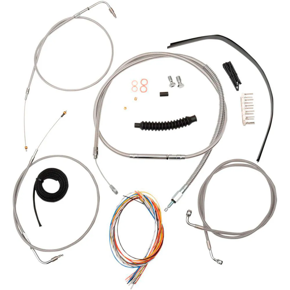La Choppers Complete Harley Davidson Fls 1690 12-14/Flstc 1584 11/Flstc 1584 Abs 11 brake line Kit