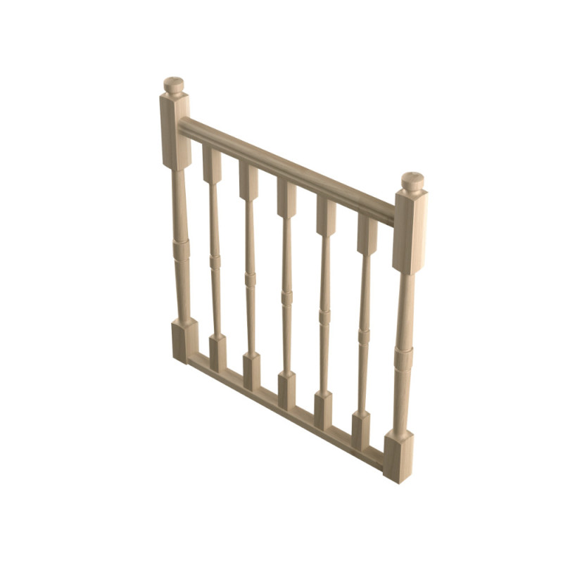 Kit garde-corps type T pour escalier Provence 100 cm SOGEM