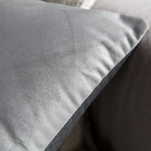 BASHLWUA Lot de 2 Housses de Coussins en Velours 45X45CM Gris, Décoratif Canapé Taie d'oreiller Super Lisse Doux Decoration Maison
