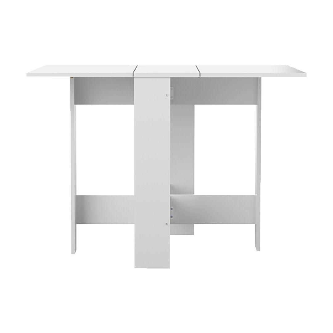 PAPILLON - Table effet bois blanc