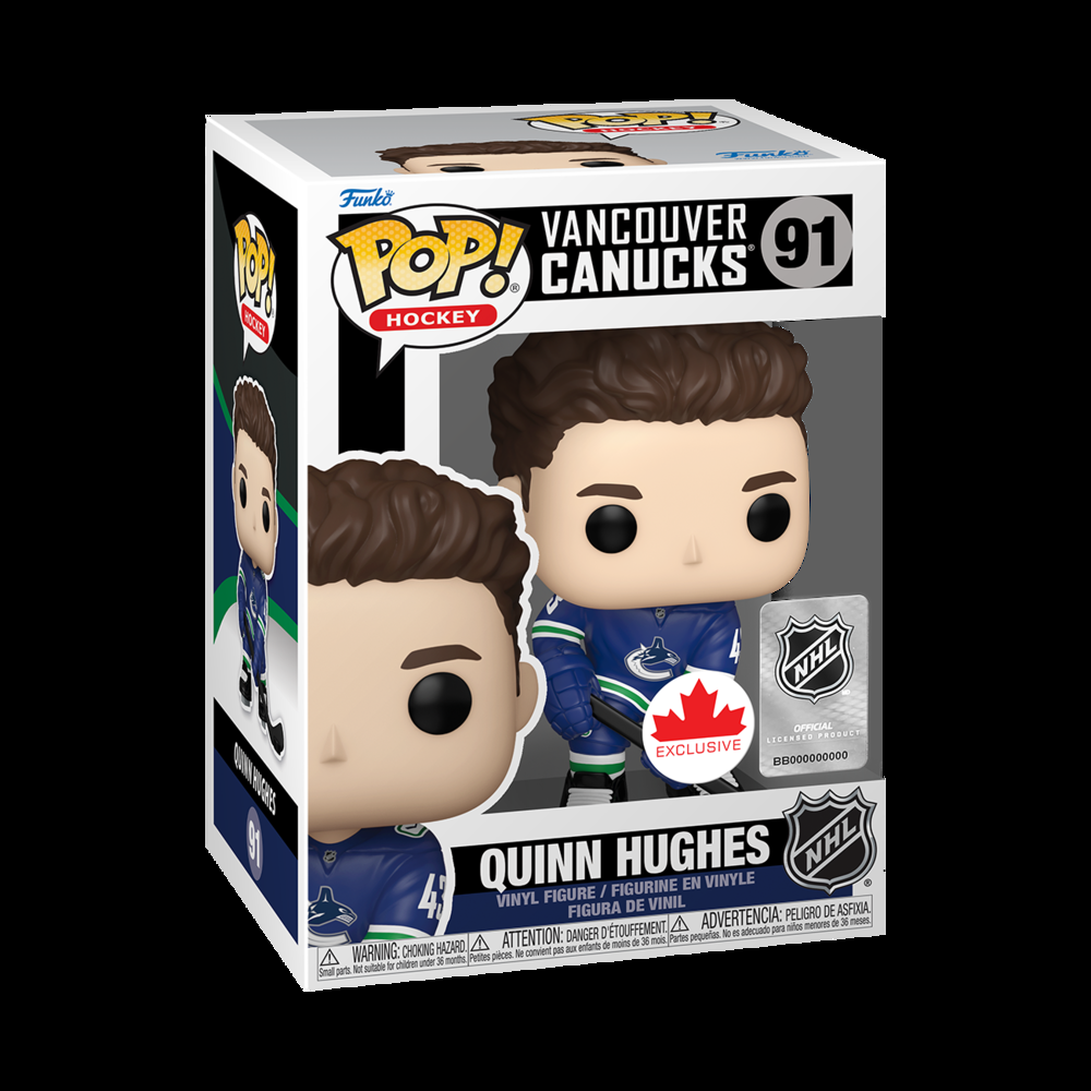 Funko POP! NHL Vancouver Canucks Quinn Hughes Hockey Funko Figurine