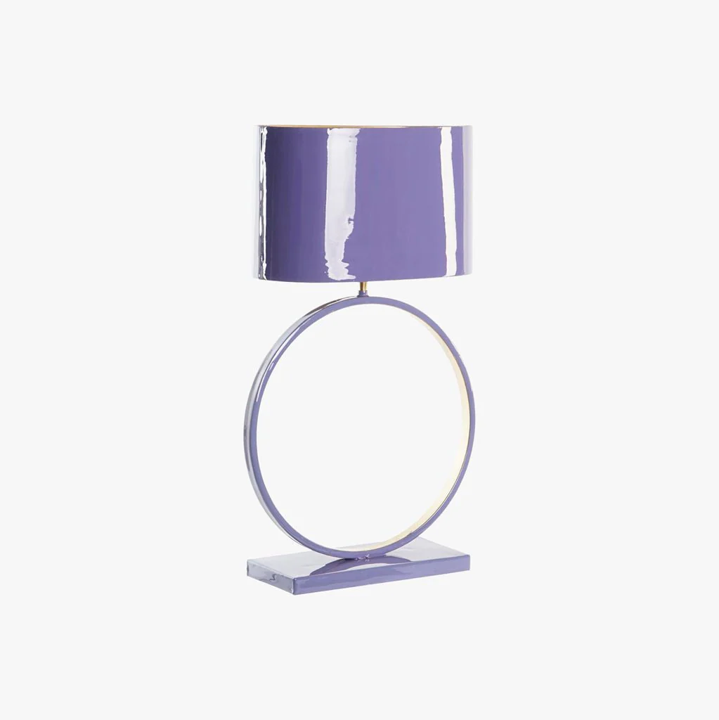 Candeeiro de Mesa Círculo Roxo ICONIC