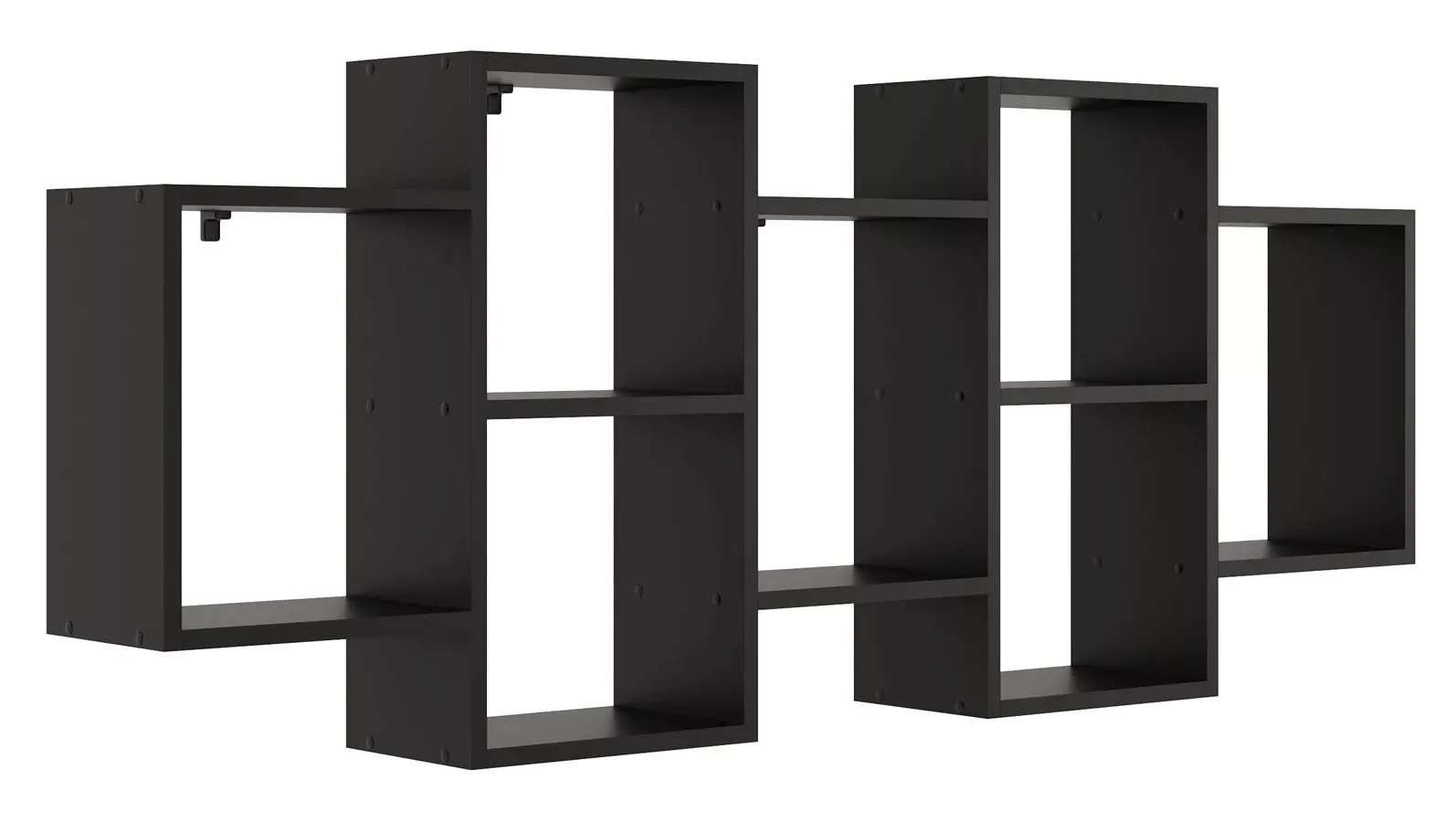 Czarna minimalistyczna półka ścienna - Velo