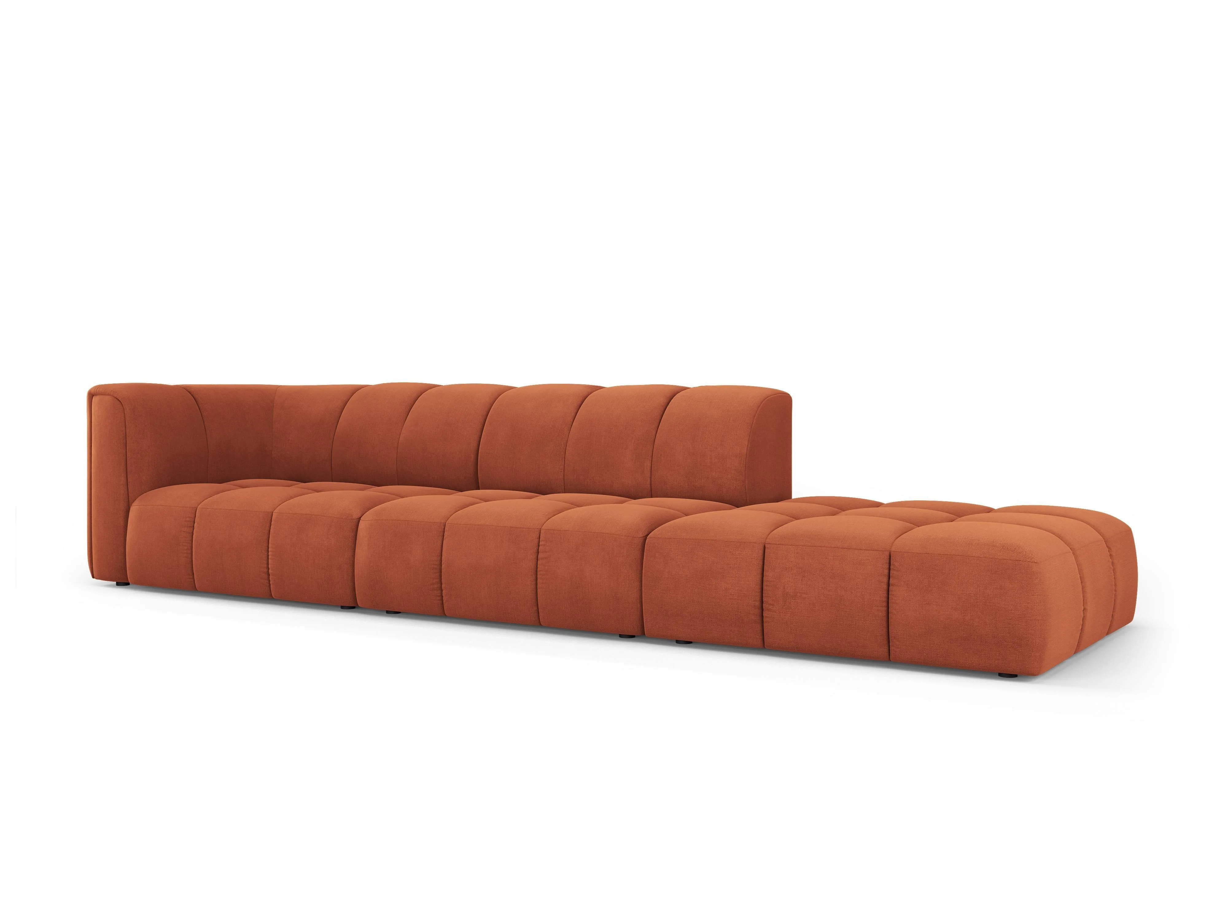 Hoekbank Francesca chenille rechts 4-zits