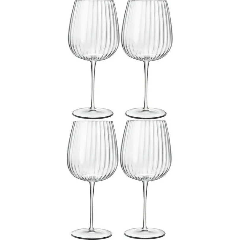 Rotweinglas 4er-Set Optica