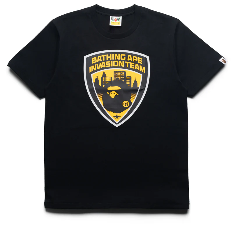 A Bathing Ape Security Emblem Tee - Black
