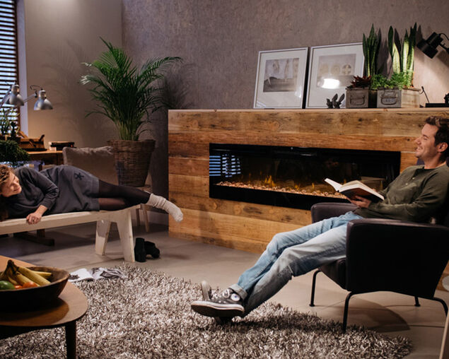 Dimplex Prism 74" Wall Mounted Electric Fireplace