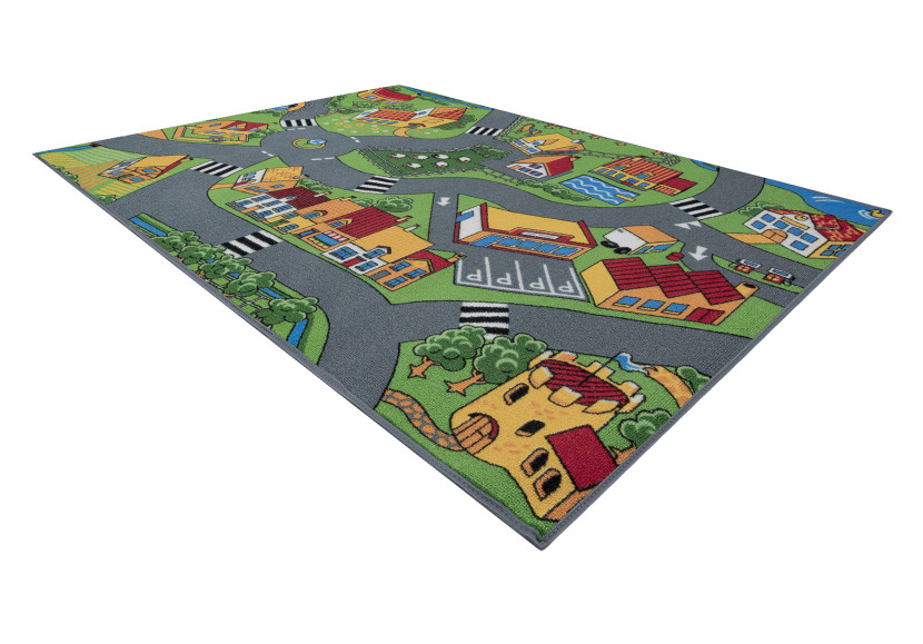 DYWAN REBEL ROADS Village life 90 Osada, dla dzieci 95x133 cm
