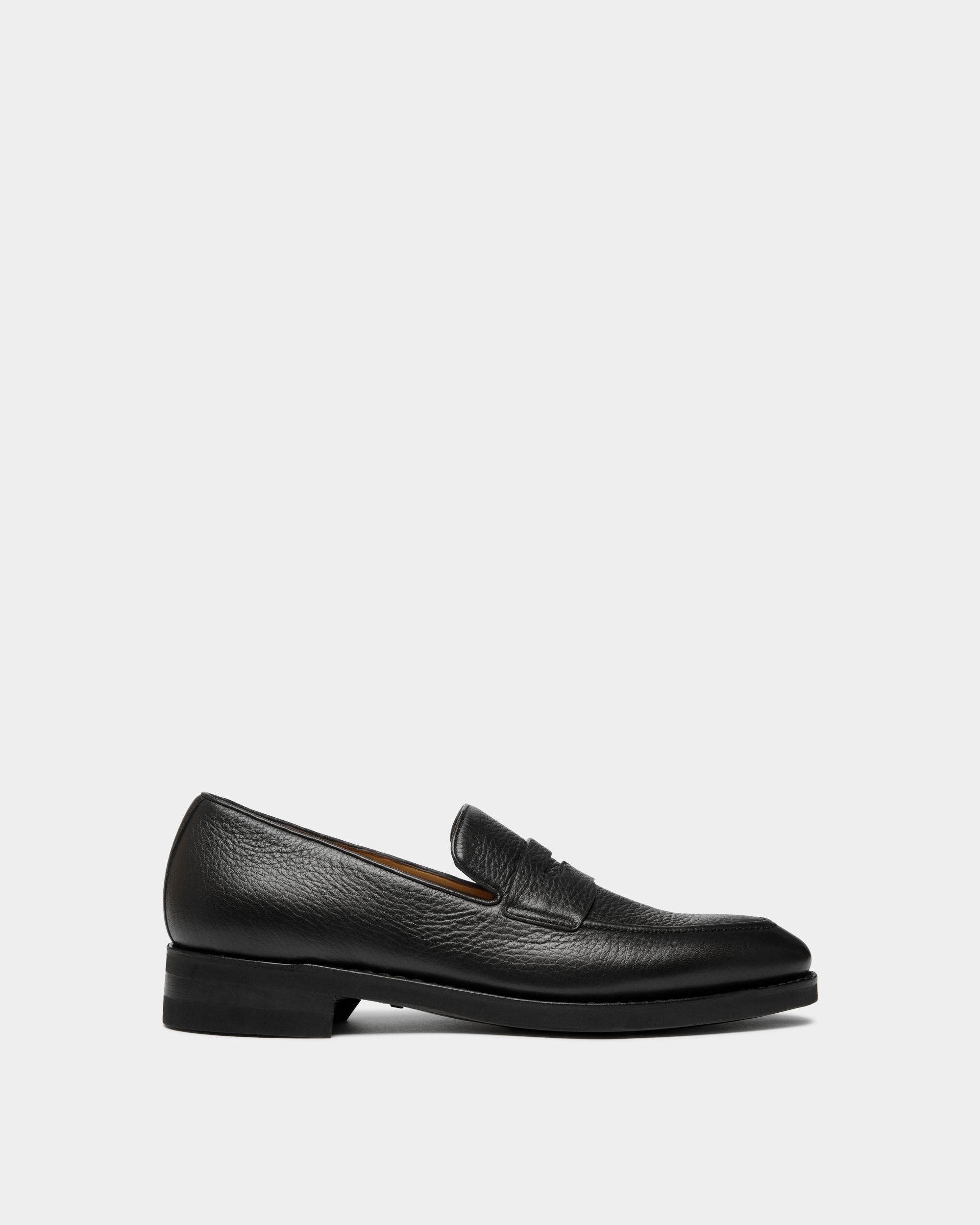 Loafer Scribe Un Aus Hirschleder In Schwarz