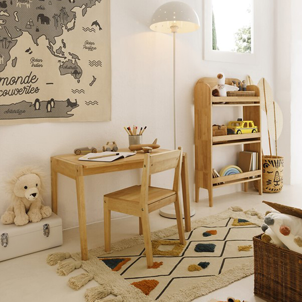 Ensemble table   chaise enfant "Robin" 1 table et 1 chaise, H&eacute;v&eacute;a