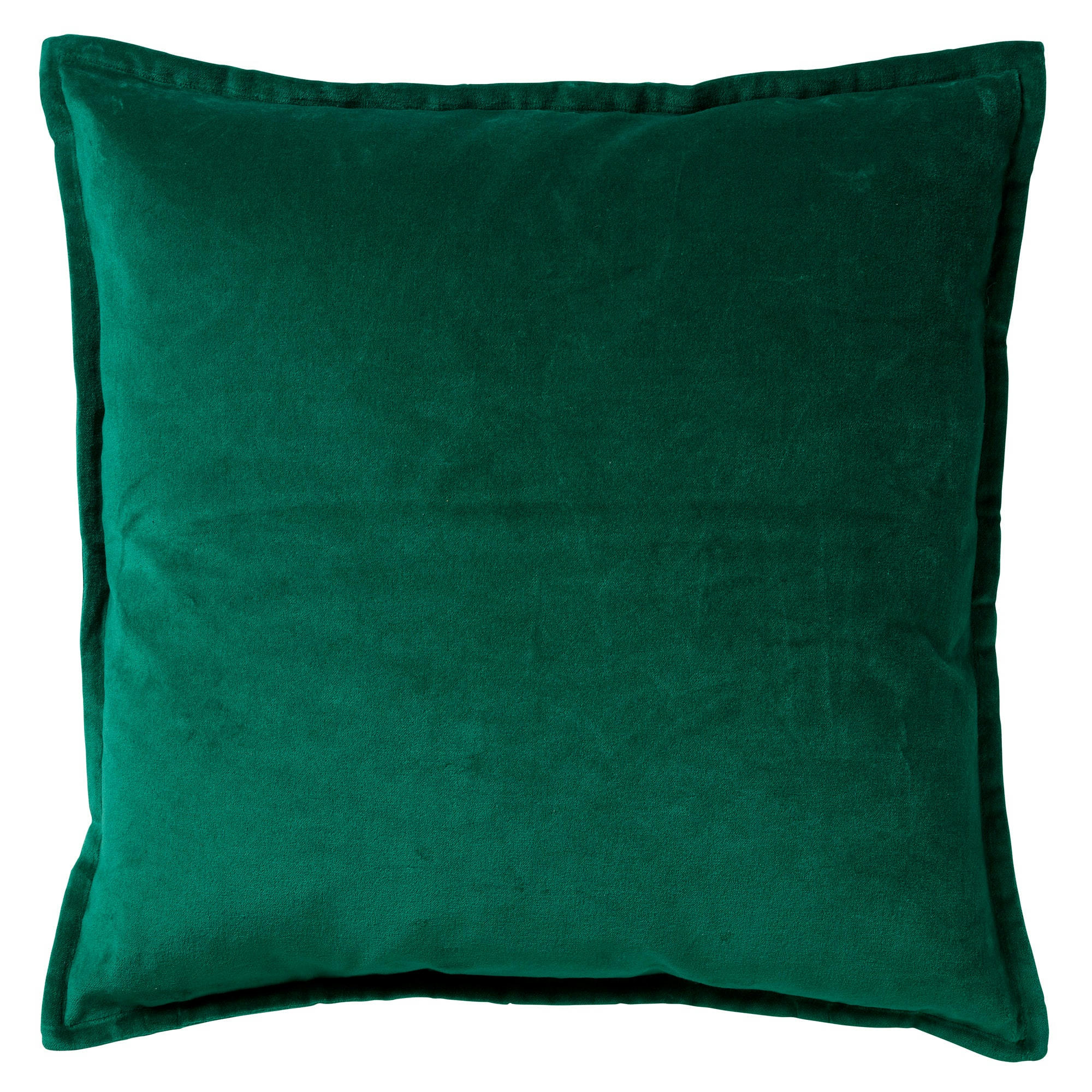 - Coussin - vert en velours 50x50 cm uni