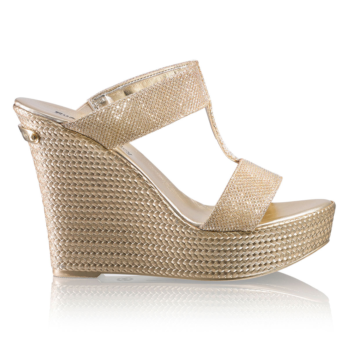 Russell & Bromley PUKKA UP Glitter Wedge