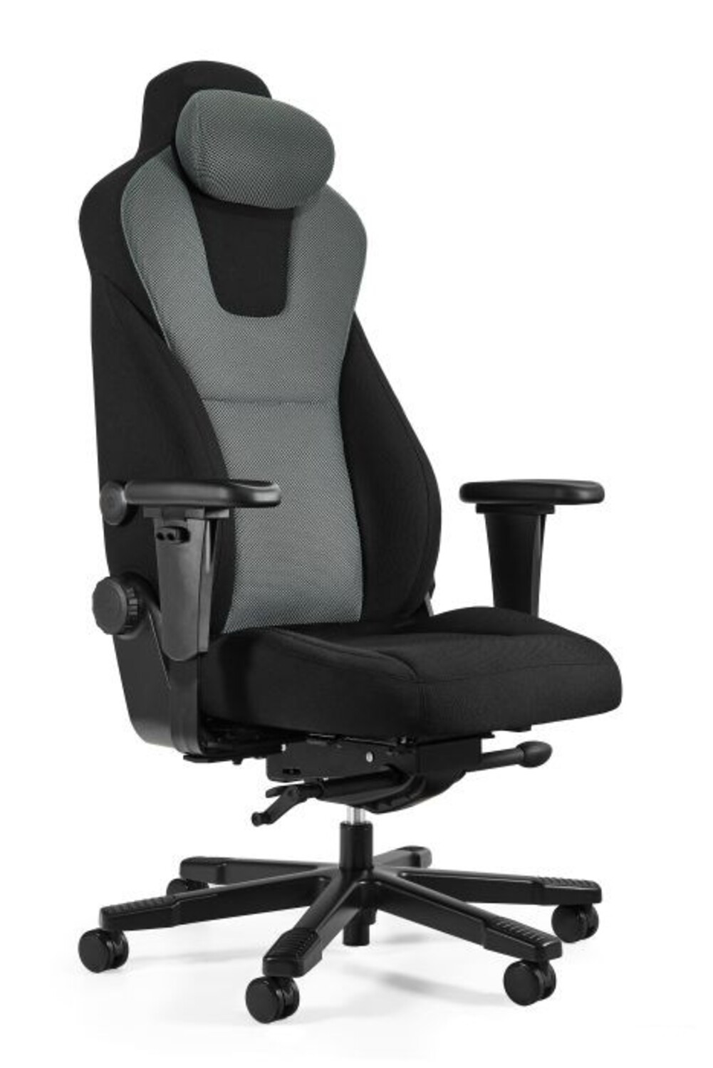 Fotel ergonomiczny G-force czarno/szary tkanina