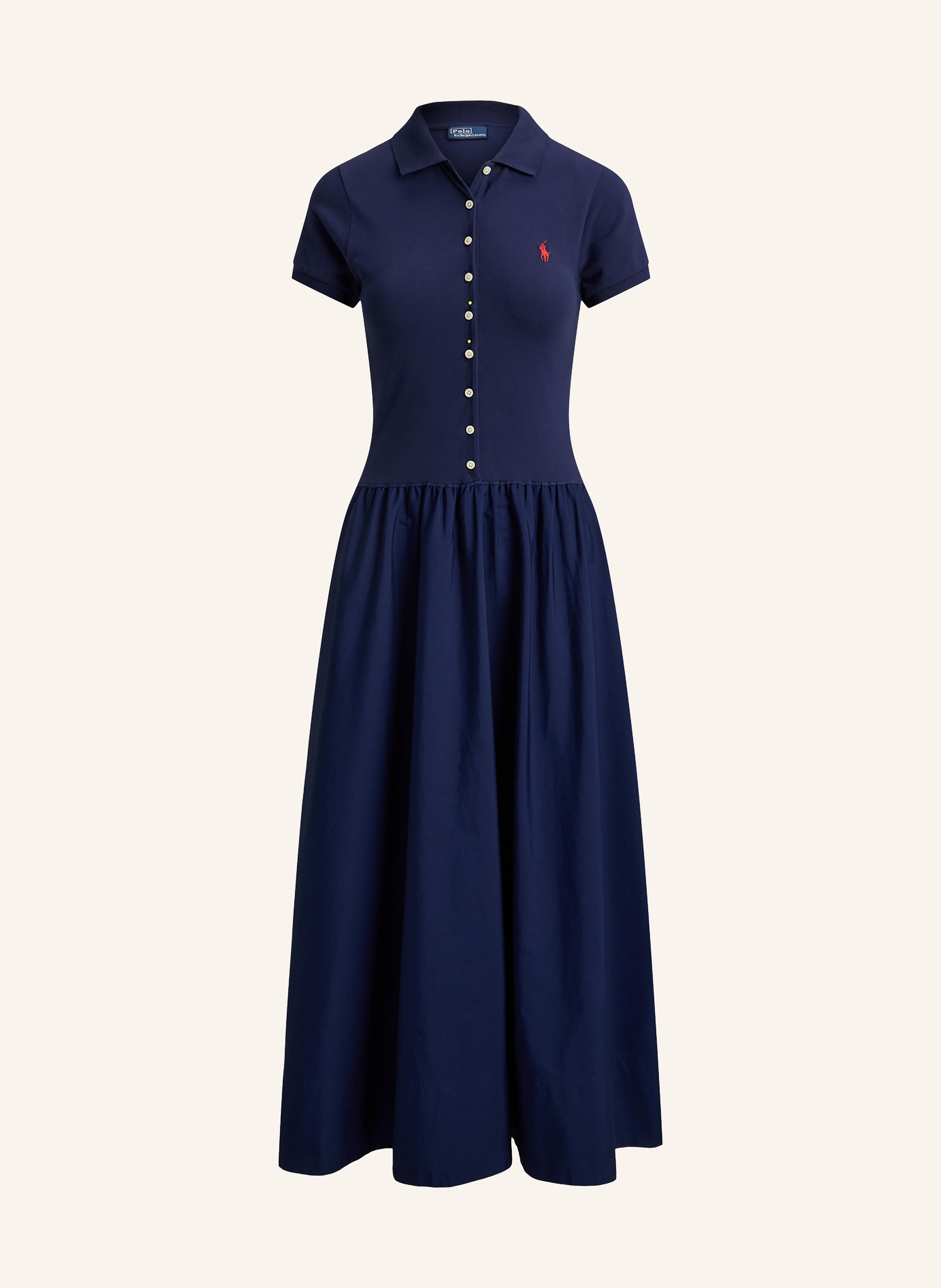 POLO RALPH LAUREN Polokleid im Materialmix