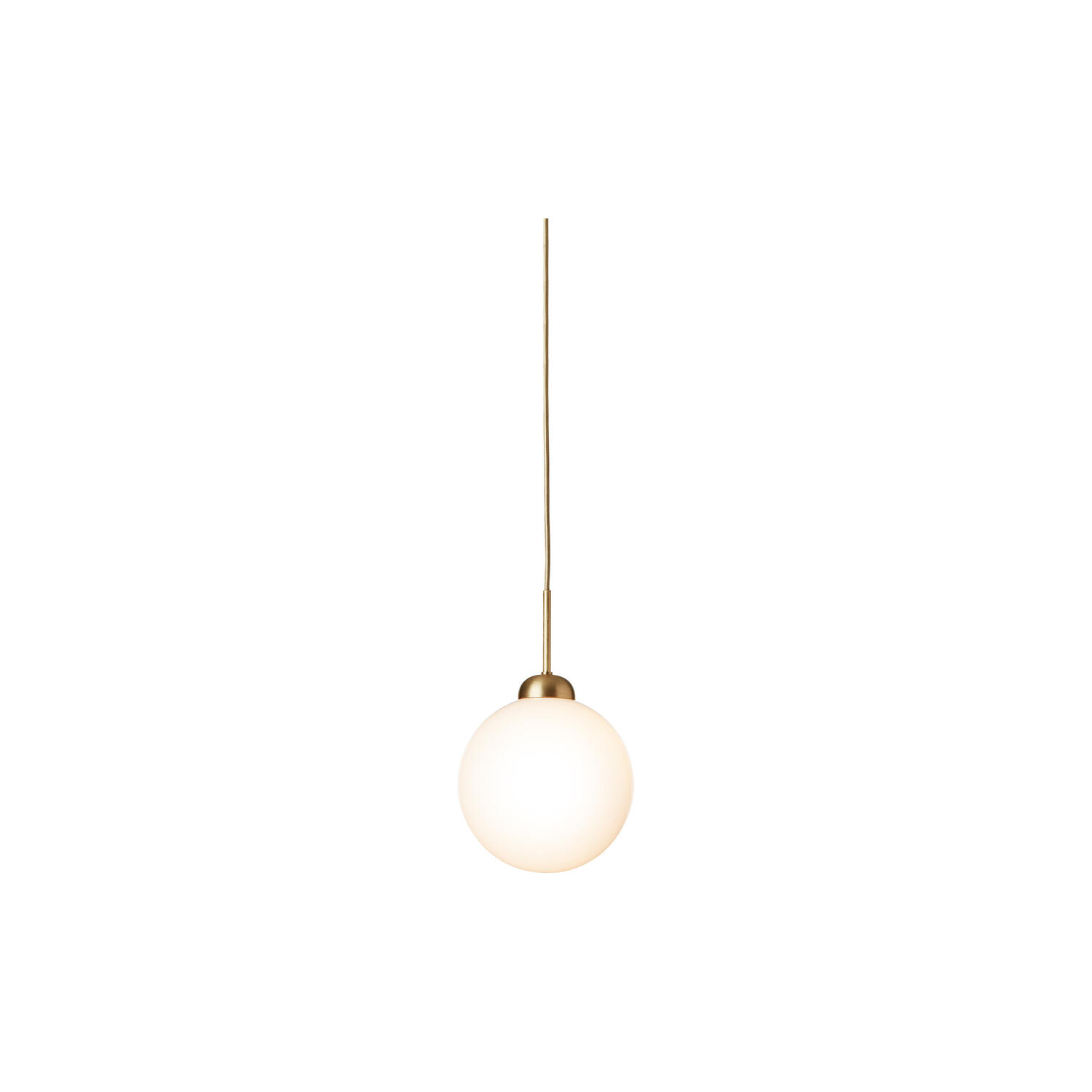 Apiales 1 Large Pendant, brushed brass/opal