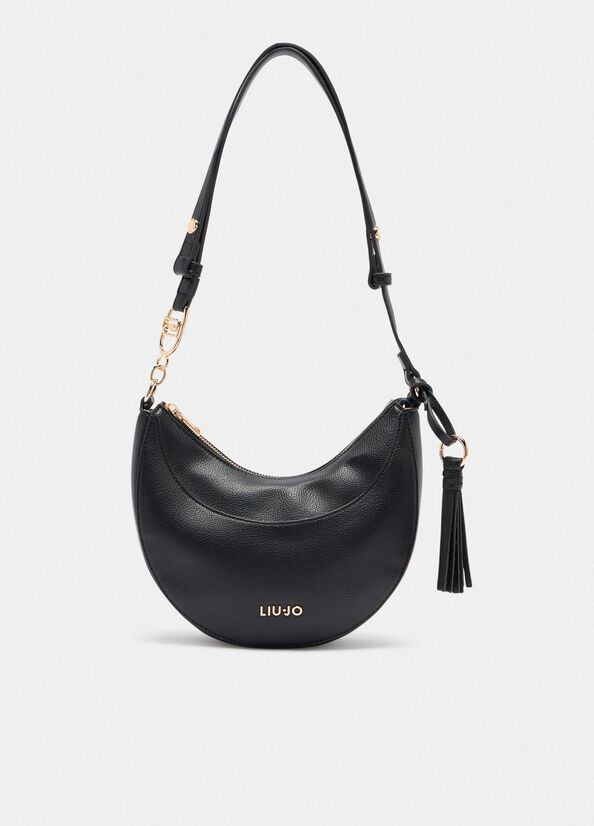 Borsa a spalla media con charm