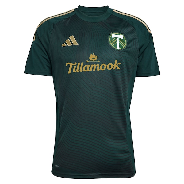 Portland Timbers adidas 2025 Forever Green & Gold Replica Custom Jersey - Green