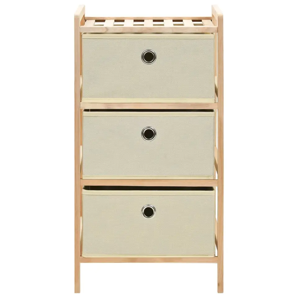 vidaXL - Opbergmeubel - Beige - Hout