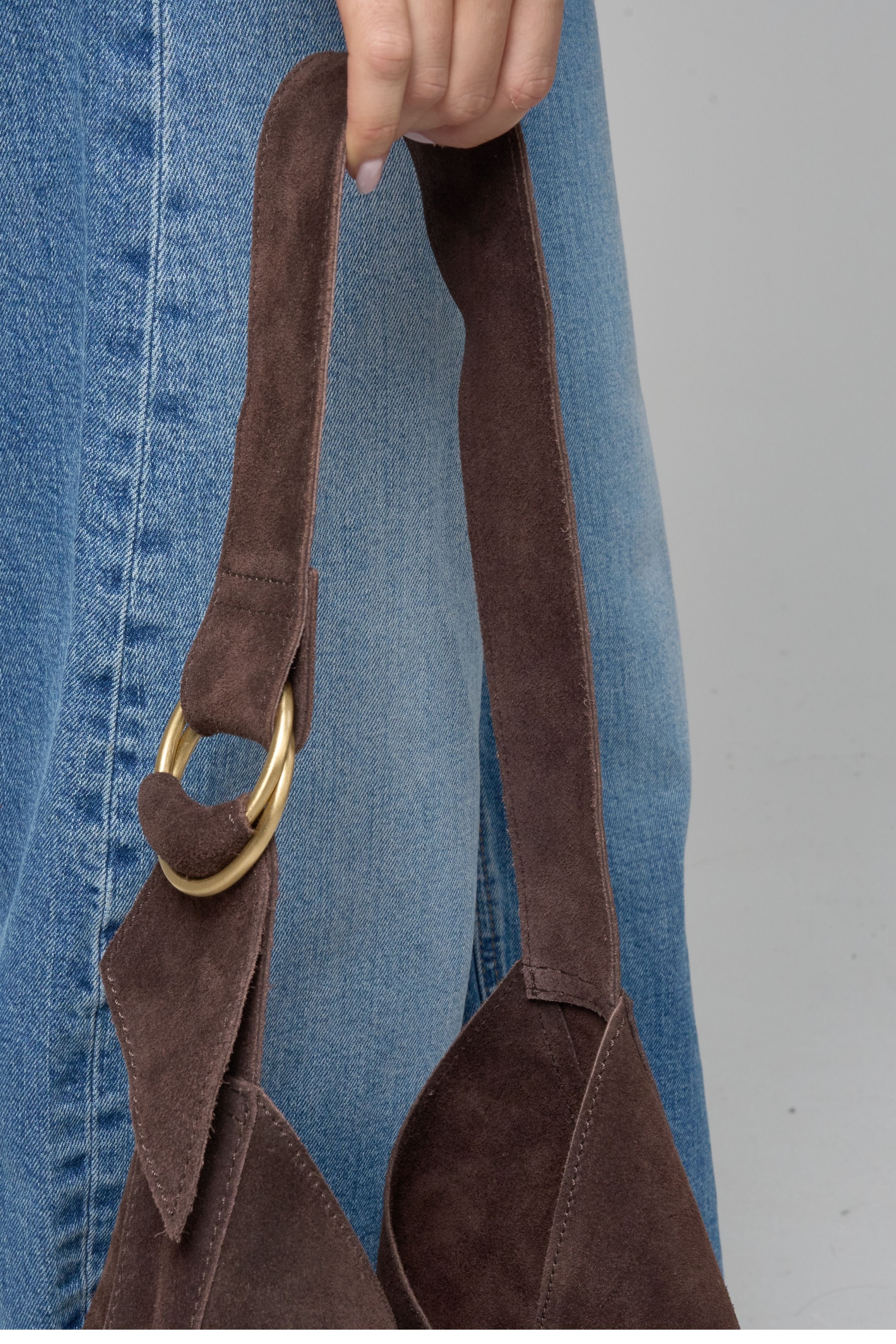Barneys Originals Real Suede Shoulder Bag