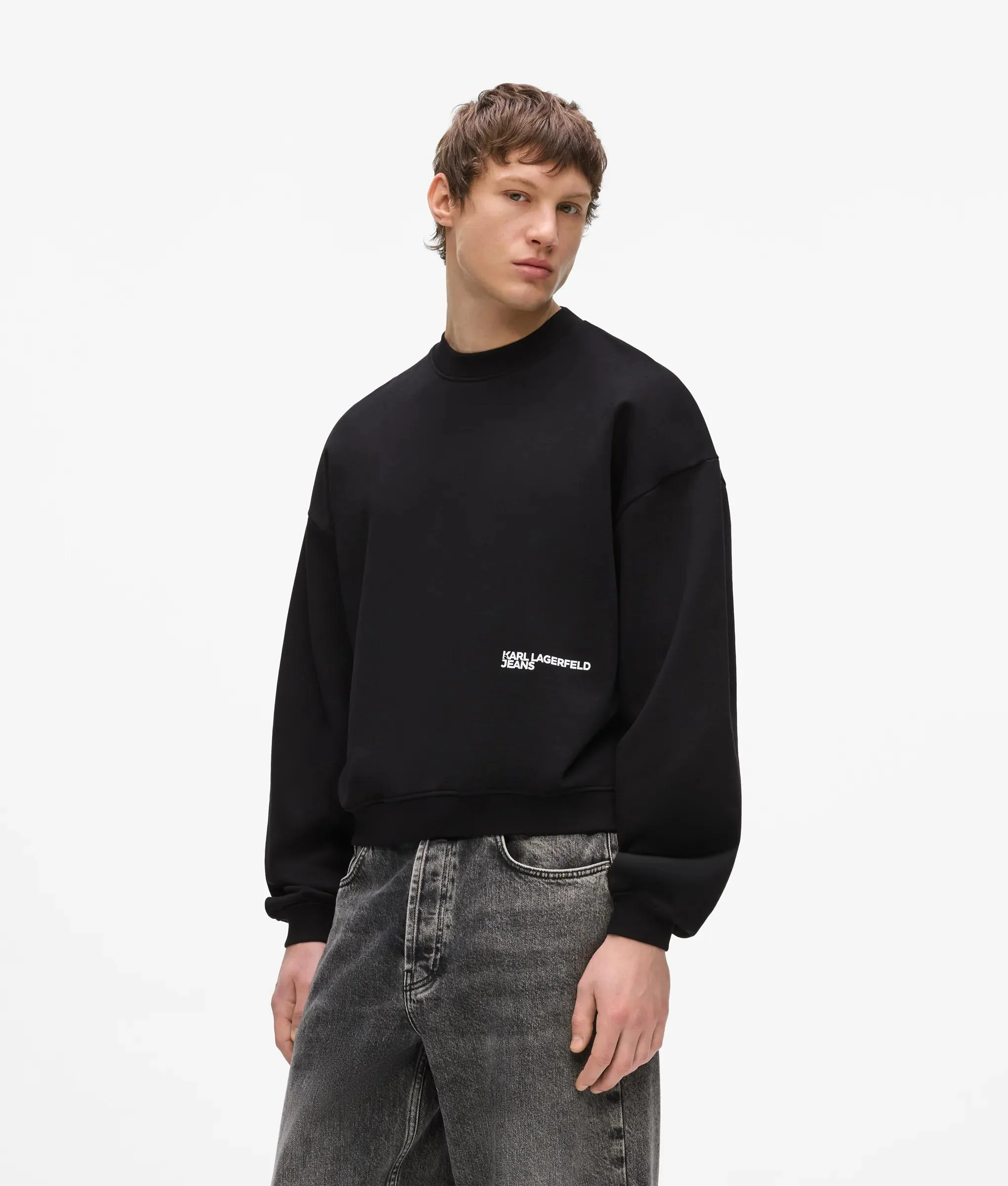 Sweat-shirt boxy avec logo dégradé