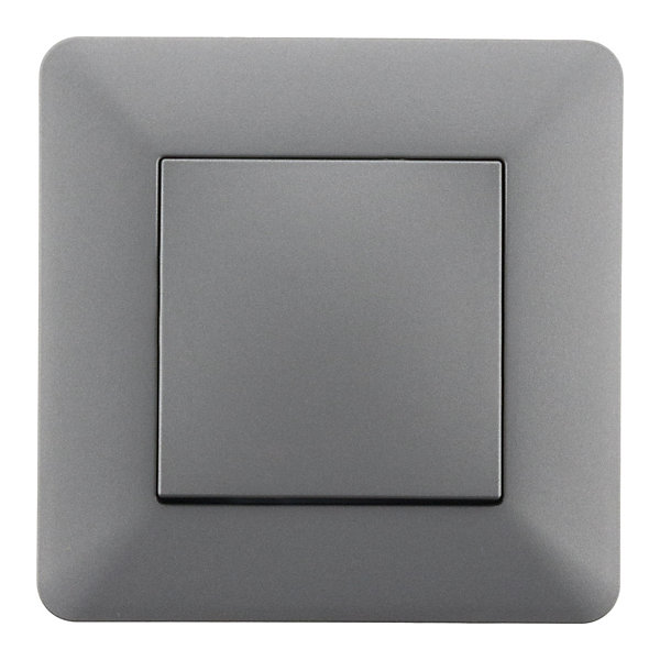 Bouton poussoir Artezo - titanium - Zenitech