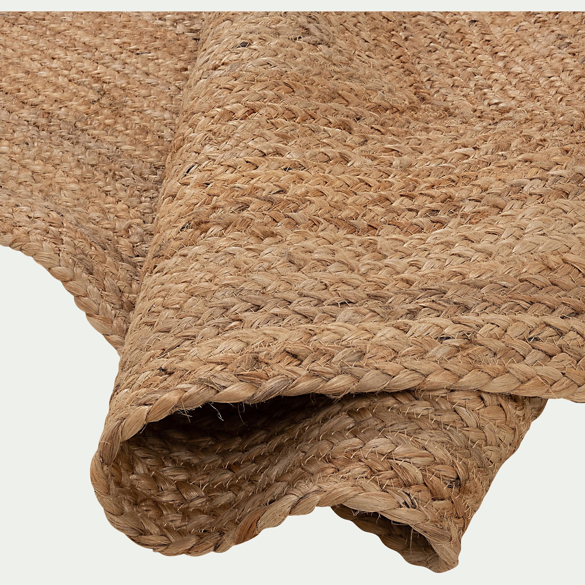 RUSH - Tapis de couloir en jute - naturel 80x200cm