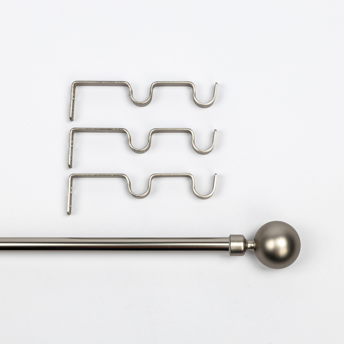 Kit varão extensível prateado 210-380cm