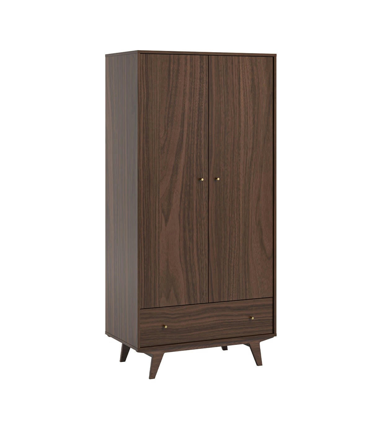 MID - Armoire 2 portes 1 tiroir - H185 cm