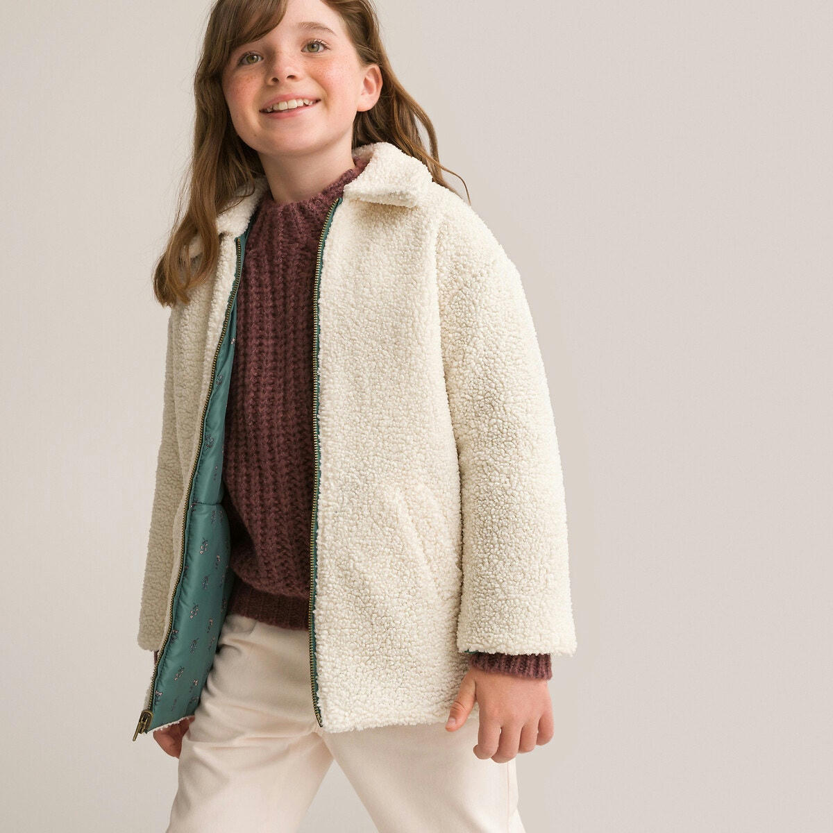 Manteau chaud réversible