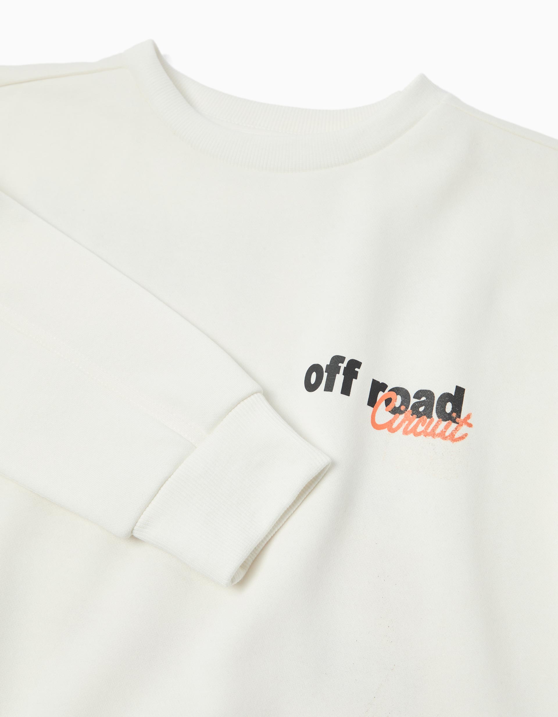 Sweatshirt de Felpa, Menino, Branco