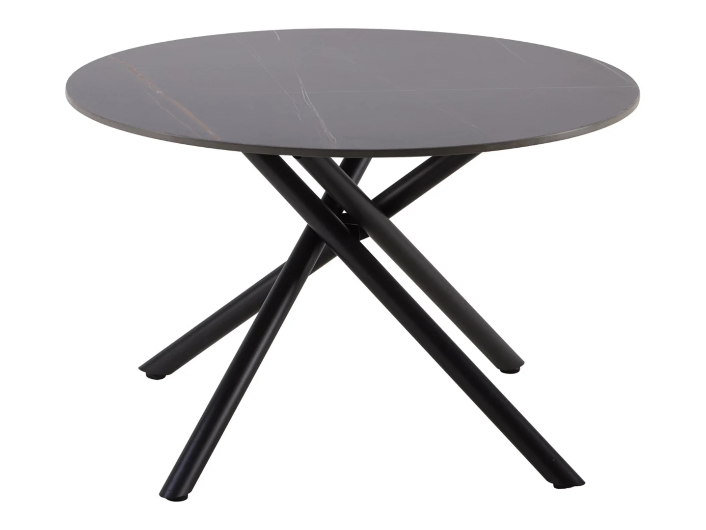 Stolik okrągły ceramiczny Marabella 70 cm czarny