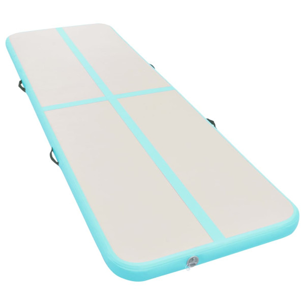 Mata gimnastyczna Zielony 300 x 100 x 10 cm PVC vidaXL