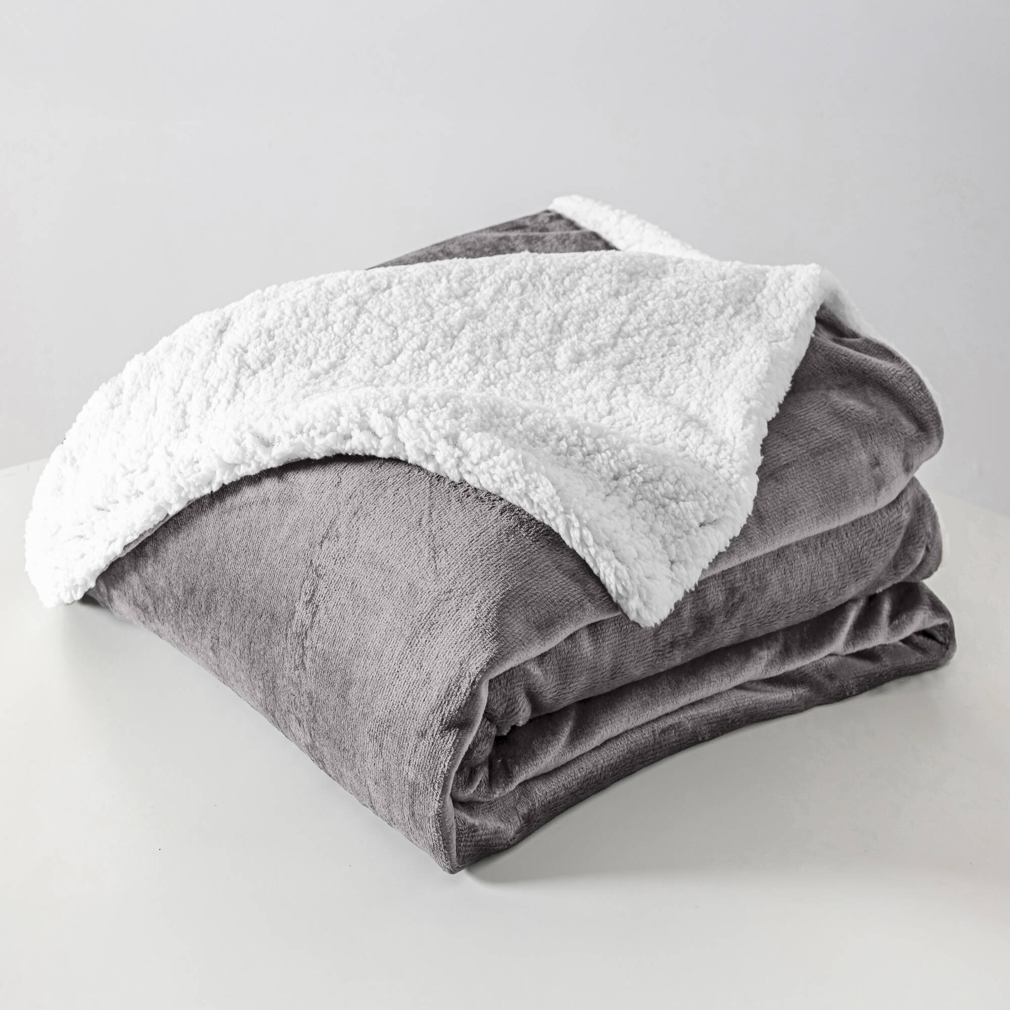 Couverture double face polaire et sherpa