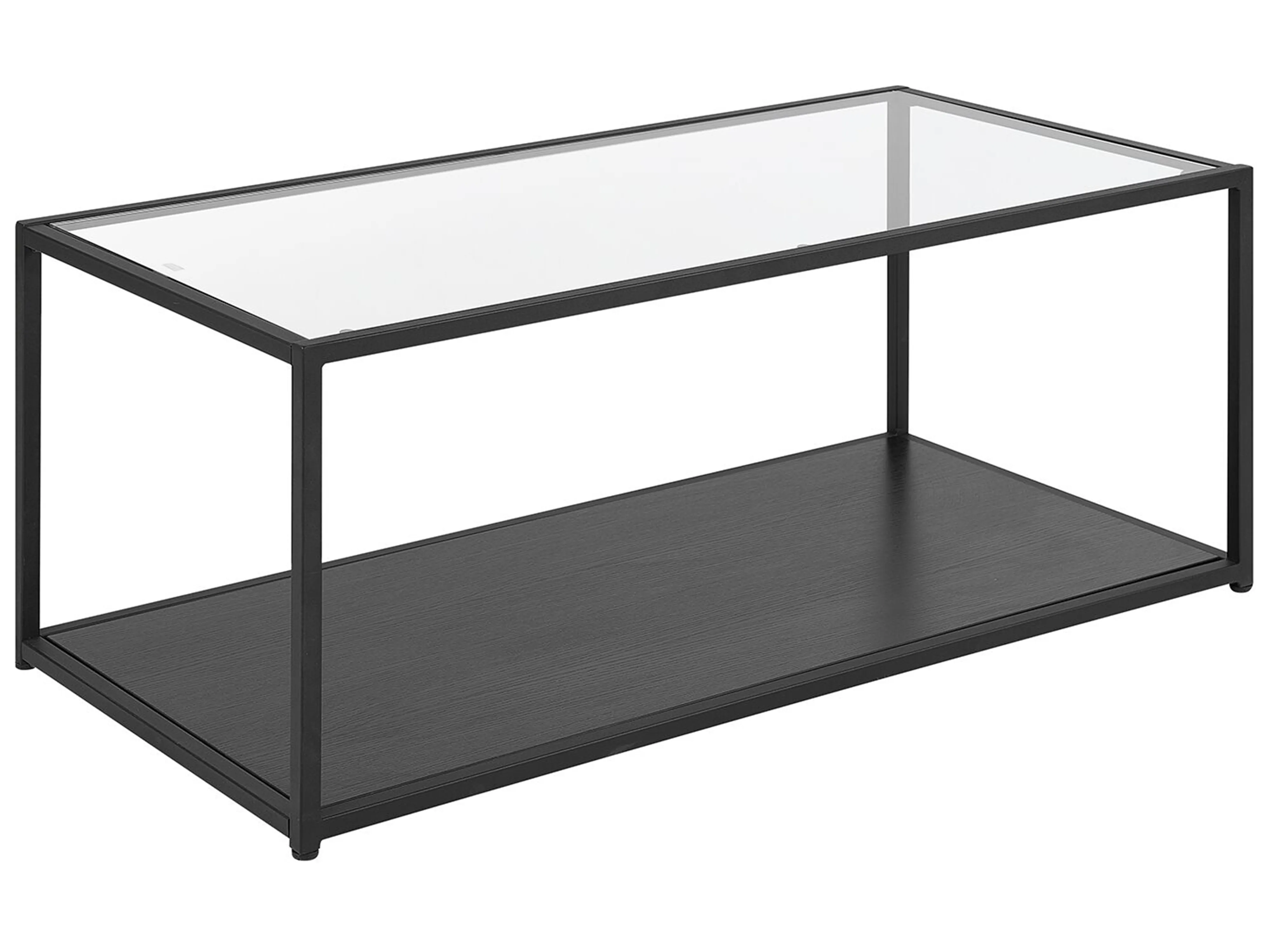 Coffee Table MEDORA Glass Black