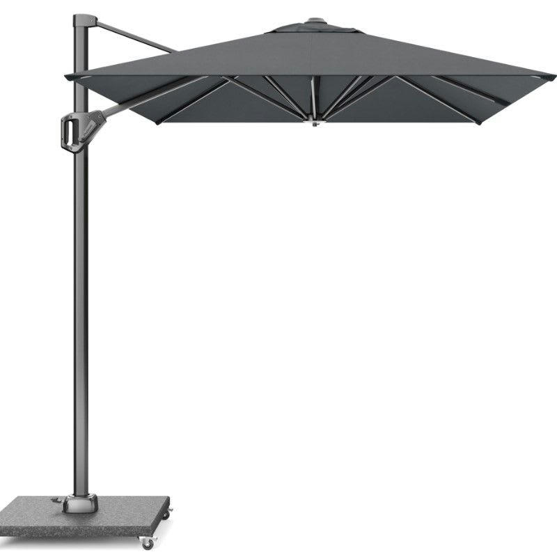 VOYAGER T1 - Parasol déporté rectangulaire 3x2 m simple inclinaison anthracite