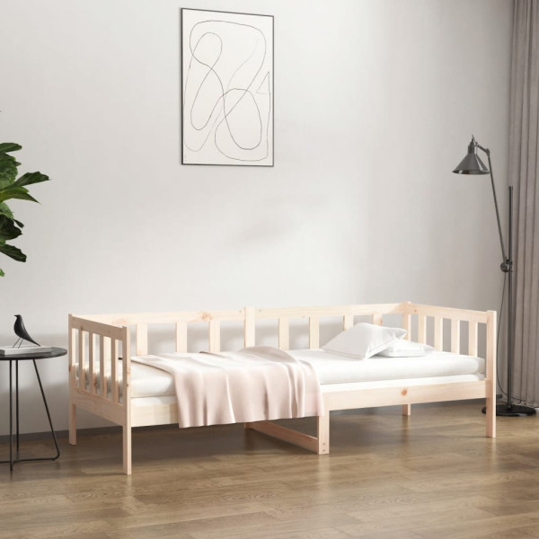 Łóżko Dzienne Sofa Rama Łóżka Drewniana Brązowa 80x200 cm