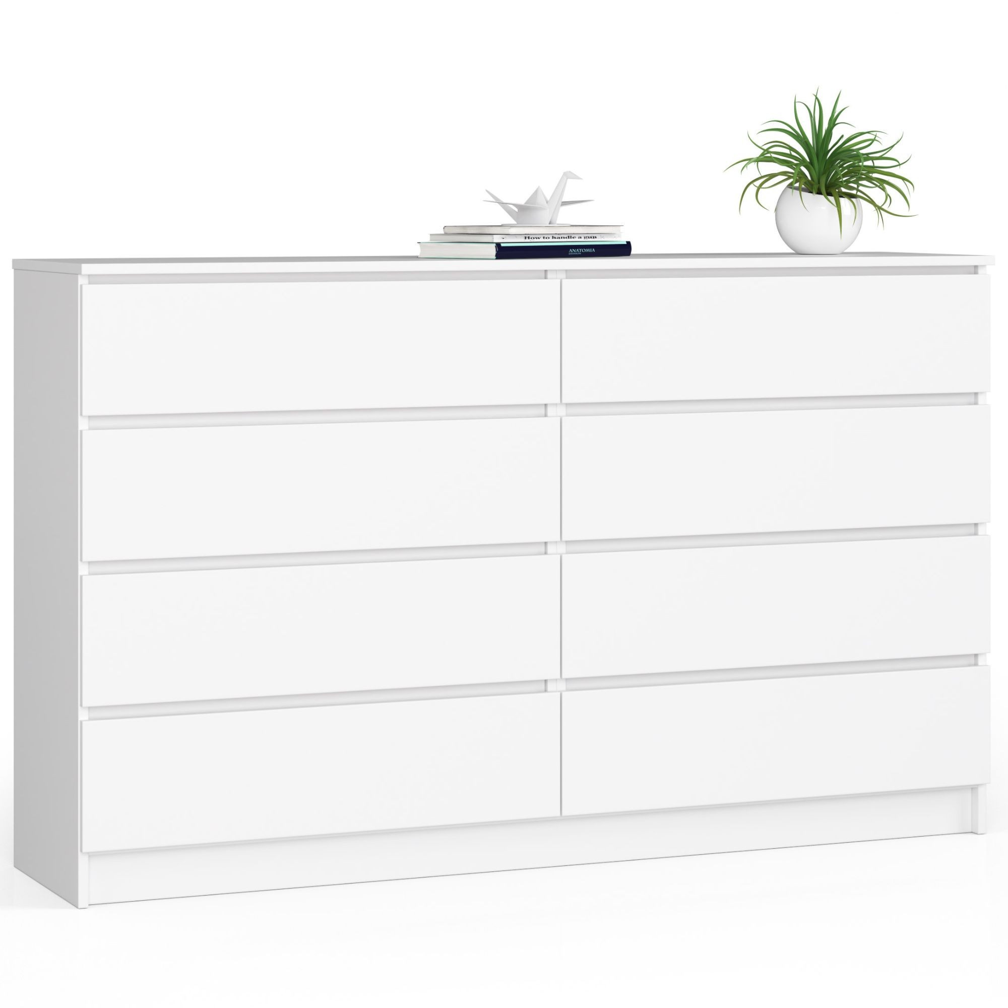 Komoda k160 8sz clp pk biały