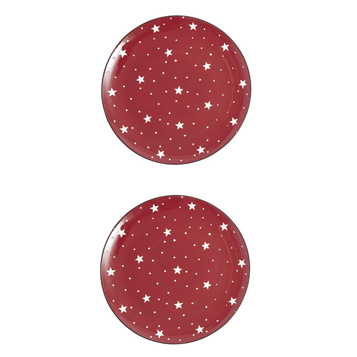 NOËL - Set de 2 assiettes en céramique