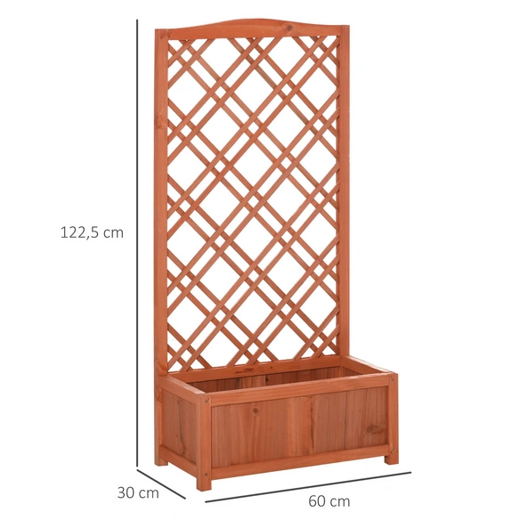 Pflanzkasten, BxHxL: 30 x 122,5 x 60 cm, Tannenholz